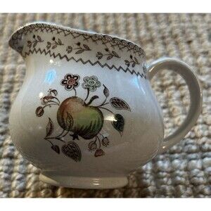 Johnson Bros:  "Fruit Sampler" Old Grantite Earthenware Creamer: Thanksgiving